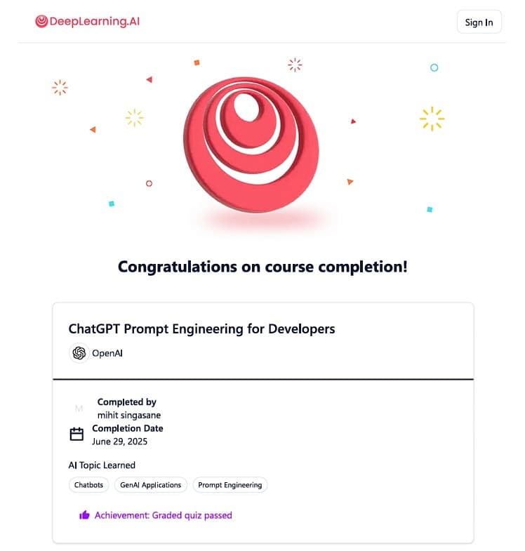 ChatGPT Prompt Engineering for Developers